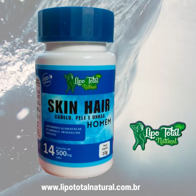 SKIN HAIR HOMEM - 14 CAPS