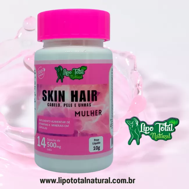 SKIN HAIR MULHER - 14 CAPS