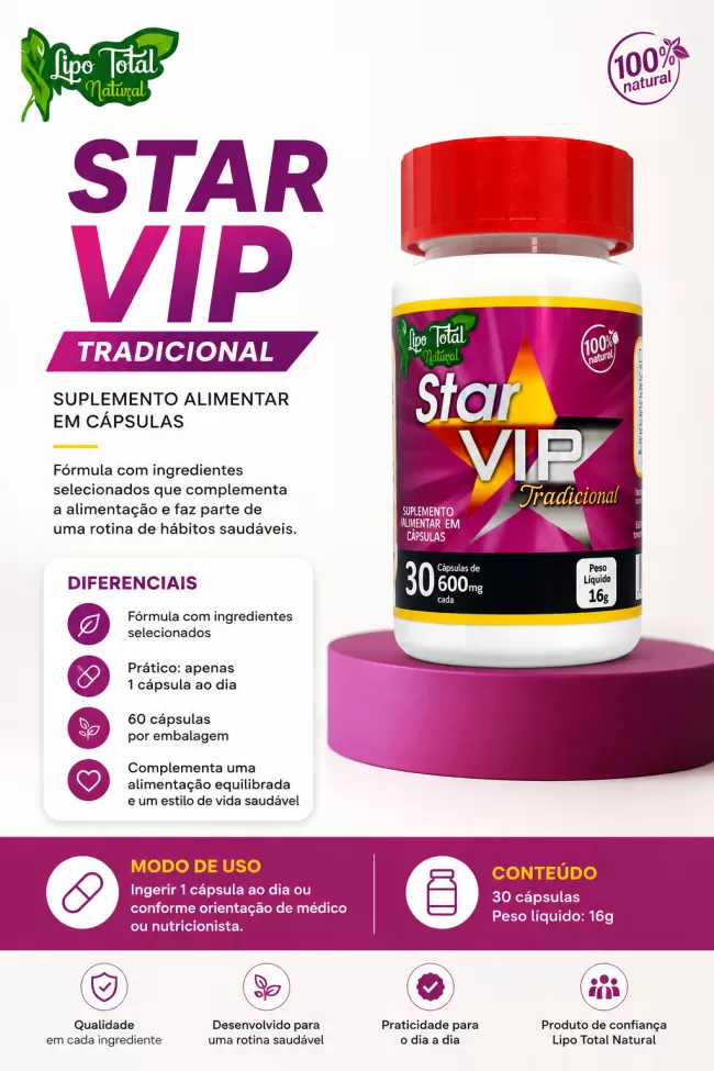 STAR VIP TRADICIONAL 30 CAPS