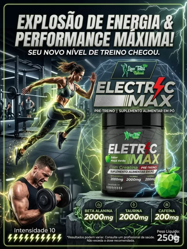 ELETRIC MAX - PRE-TREINO 250mg