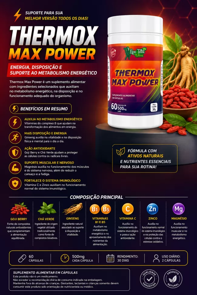 THERMOX MAX POWER - 60 CAPS